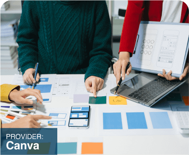 UX Design Strategy and Application developed in collaboration with Canva